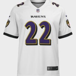 Baltimore Ravens #22 White Game Jersey – Roquan Smith (Men's)