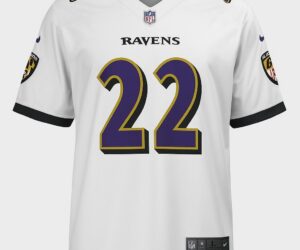 Baltimore Ravens #22 White Game Jersey – Roquan Smith (Men's)