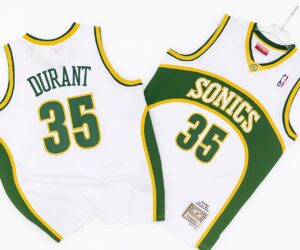 Kevin Durant Seattle SuperSonics Rookie Jersey – White Edition