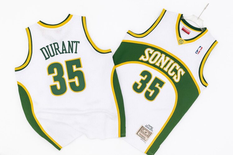 Kevin Durant Seattle SuperSonics Rookie Jersey – White Edition
