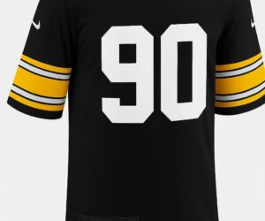 Pittsburgh Steelers T.J. Watt Jersey – Black (Home Game Edition)